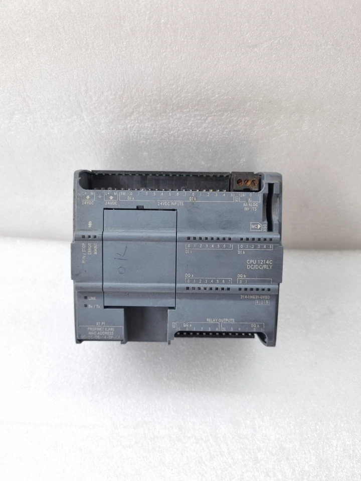 SIEMENS S7-1200 6ES7 214-1HG31-0XB0 CPU 1214C DC/DC/RLY (USED WORKING)